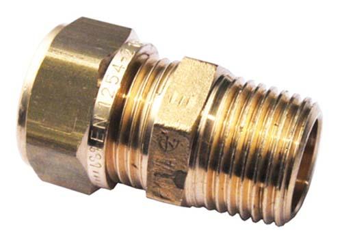 Puserrusliitin ulkokierre 1/2" - 18