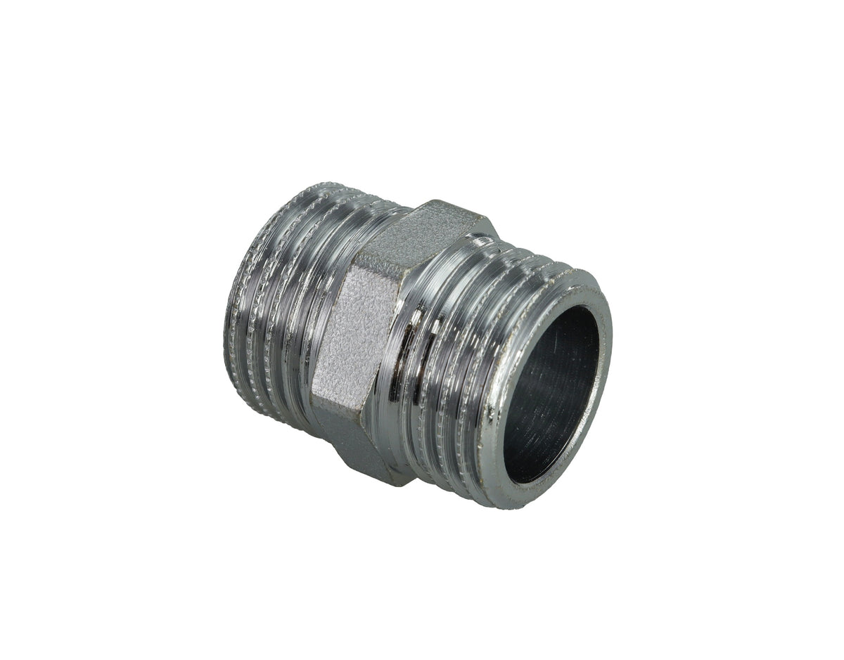 Kaksoisnippa ½" kromattu