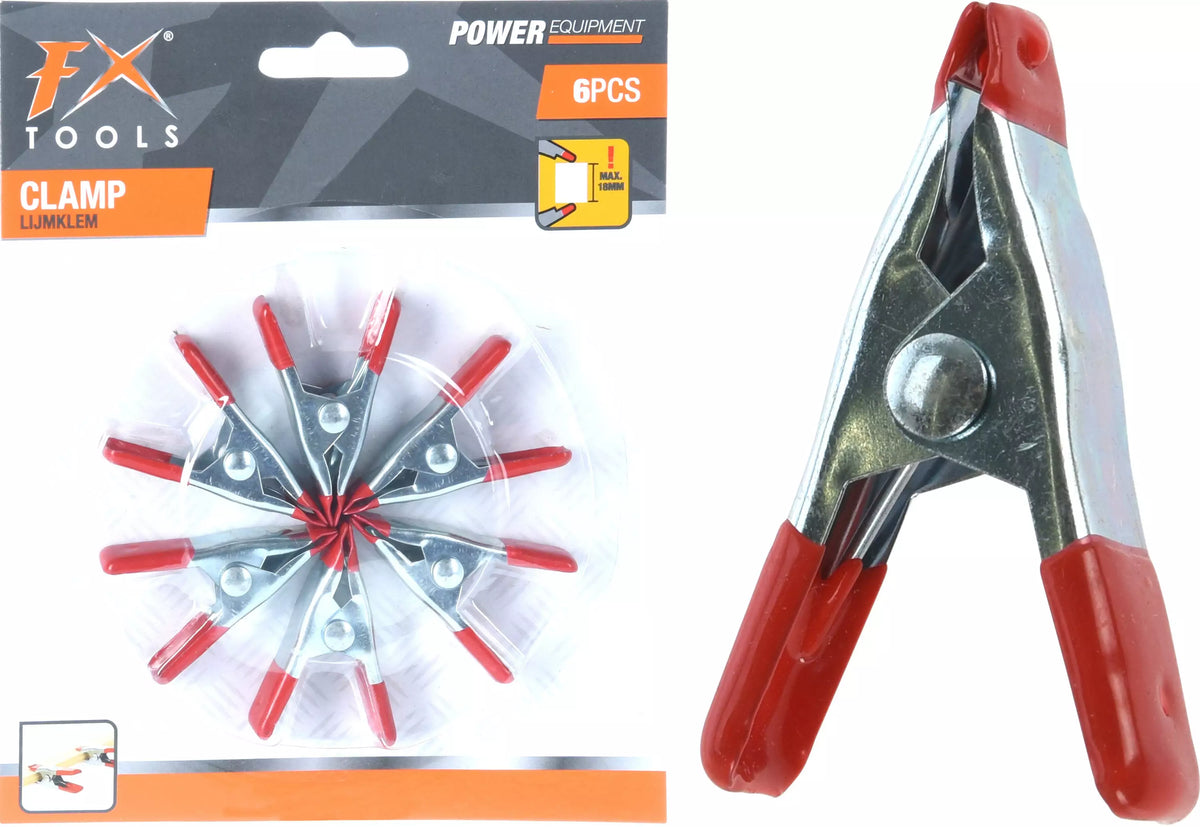 Spring clamps 5 cm set of 6PCS